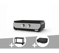 Plancha ORIGINAL Gaz 260 Duo + Desserte + Housse de protection - Le Marquier