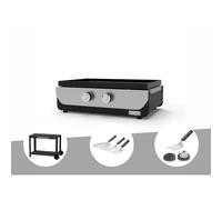 Plancha original gaz 260 duo + desserte + kit 3 spatules + kit de nettoyage - le