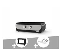 Plancha original gaz 260 duo + desserte + kit 3 spatules - le marquier
