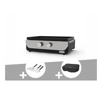 Plancha original gaz 260 duo + kit 3 spatules + housse de protection - le marqui
