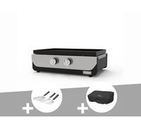 Plancha ORIGINAL Gaz 260 Duo + Kit 3 spatules + Housse de protection - Le Marquier