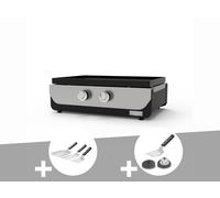 Plancha ORIGINAL Gaz 260 Duo + Kit 3 spatules + Kit de nettoyage - Le Marquier