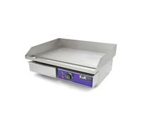 KuKoo Plancha plaque de cuisson grill électrique professionnelle en acier inoxydable de 50 cm