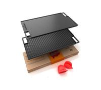 Plancha pour Induction en fonte - - Noir - réversible