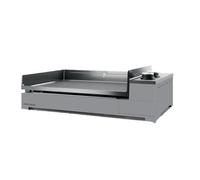 Plancha Premium Gaz - FORGE ADOUR - 2 brûleurs - Châssis Acier - Noir et Gris