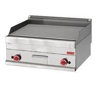 Plancha Professionnelle à Gaz 2 Brûleurs - Gastro M - - Acier inoxydable 700x650x280mm