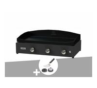 Plancha pure 375 noire gaz + kit de nettoyage - le marquier
