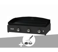 Plancha Pure 375 noire gaz + Kit de nettoyage - Le Marquier