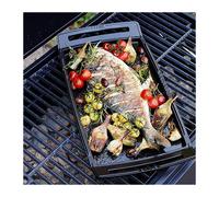 405093400 Plancha en Fonte, 38 cm, Noir