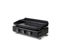 BRASERO - Plancha Silvia EVO 3 Feux Brasero - Plaque acier de 67 x 34 cm - 3 brûleurs - Grille de réchauffement - Piezo intégré - Tiroir Graisse avec jauge de niveau - Jusqu'à 10 convives - 7,95 KW