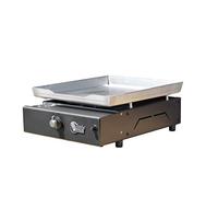 Plancha Tonio - Plancha Lagos - 2 à 6 personnes - Gaz butane propane - Plaque de cuisson inox - Caisson Acier Époxy - 2450 W - Allumage Piezzo Mécanique - Fabrication 100 % Française