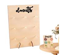 Planche À Beignets - Plateau De Service À Dessert En Bois Incassable, Support D'exposition Vertical Pour Tour De Bagel, Niveau De Pâtisserie Décoratif, Accessoire Pour Étui - Pour Organisateur D'événe