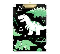 Planche à bloc rigide avec motif dinosaure stégosaure et dessin animé mignon pour enseignant de première année, taille 9 x 12,5 cm