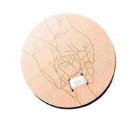 Planche à bracelet en bois faite à la main pour nouveau-né avec date de naissance pour accessoires de photographie de bébé, souvenir et annonce, planche de croissance pour bébé