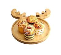 Planche à Charcuterie de Noël,Plat de Service en Bois Élégant pour Fêtes | Ustensile de Cuisine Décoratif pour Fruits Dîner Apéritif Dessert Gâteau Salade Fête