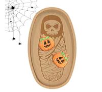 Planche à charcuterie d'Halloween décorative effrayante pour fête | Planche de service pour fête de fin d'année, table de bureau à la maison, fête d'Halloween