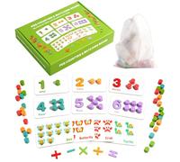 Planche À Compter avec Chevilles pour - Jouet d'apprentissage Mathématique en Bois,Jouets d'apprentissage du Comptage - pour Tout-Petits De Maternelle École À La Maison Salle De Classe Garçons Et