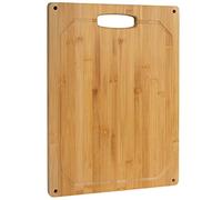 Planche à découper 100% Bambou, 40x30cm + 4 coins en silicone/Plateau apéritf