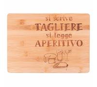 Planche à découper 33 x 24 cm en bambou, écrit lit