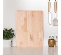 vidaXL Planche à découper 40x30x4 cm bois massif de hêtre Brun
