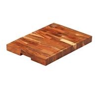 Planche à Découper Bloc de Boucherie Intérieur Bois d'Acacia Massif vidaXL