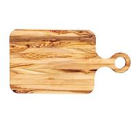 Planche à découper 47 x 25 cm - Poignée en bois d'olivier - Plateau de service naturel unique - Décoration de table