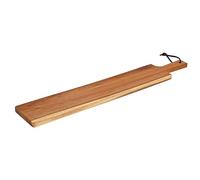 Planche à découper 60 x 15 x 1,5 cm en bois acacia natur, Marron