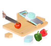 Planche à découper adaptative à une main facile à utiliser, outils de cuisine avec butées à pain et pointes en acier, facile à nettoyer, pour les amputés, les victimes d'AVC, les personnes âgées