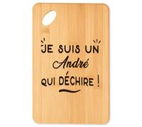 Planche à découper Andre Qui Dechire - Plateau Apéro en Bambou Cadeau Original Cuisine Barbecue