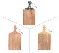 Planche à découper Atika 35 cm (1 modèle aléatoire) - Table Passion - Marron - Bois G