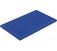Planche à découper avec rainure, avec pieds, GN 1/2, hauteur 20 mm, bleu