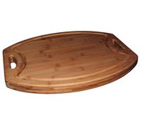 Planche à découper 'Billot petit modèle' ovale en bambou 41 X 33 X 2.5 cm