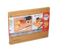 alpina Planche à découper en bambou au-dessus du comptoir avec rigole à jus 45 x