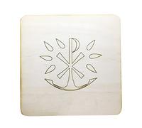 Planche à découper carrée en bois pour la messe de la sainte catholique avec couvercle en forme de tasse en S, ustensile reliques, décoration de la maison, planche à découper en bois décorative pour