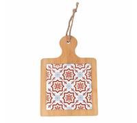 Planche à découper carrée en céramique et bambou 29 x 20 cm, Valladolid