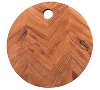Planche à découper chevron 25 cm - Table Passion - Marron - Bois Marron
