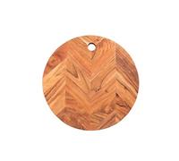 Planche à découper chevron 35 cm - - Marron - Bois