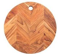 Planche à découper chevron 35 cm - Table Passion - Marron - Bois Marron