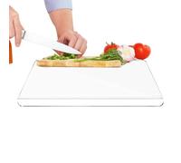 Planche à découper claire pour plan de travail, tapis à découper acrylique transparent | base antidérapante, durable et facile à nettoyer pour la maison professionnelle camping et extérieur