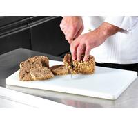Planche à découper conforme à la norme HACCP, support alimentaire en plastique