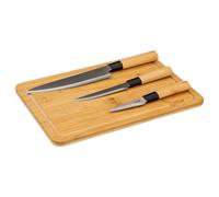FIVE Simply Smart - Planche à découper et couteaux Bambou 35 cm Naturel Beige G