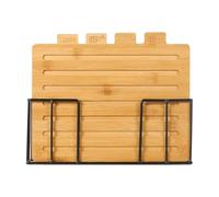 Planche à découper de cuisine - Ensemble d'accessoires de 4 pièces pour préparer les repas - Ensemble de planches à viande en bois | Pour famille, maison, restaurant, café, appartement cuisine