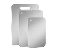 Planche à découper de cuisine | Planche à découper double face en acier inoxydable,Équipement de cuisine sans danger pour les légumes de fruits de fromage