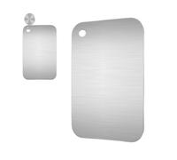 Planche à découper de cuisine - Planche à découper réversible en acier inoxydable de 720 g | Planche à découper multifonction de 1,02 x 15,35 pouces pour préparer du poisson, de la viande, des légumes