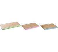 Planche à découper DKD Home Decor bleu vert rose bambou 33,5 x 22,4 x 1,2 cm