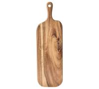 Planche à découper double face utilisable en bois avec poignée | Plaques de steak à fromage double face pour cuisine, commerce, plein air, restaurant, camping