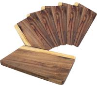 Planche à découper en acacia 22x14x1,4 cm - Lot de 6 - Planches à découper en bois