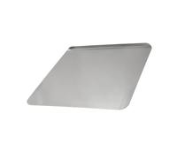 Planche à découper en acier inoxydable 304, planche de préparation en métal avec dessus en métal facile à rincer et bordure pliée pour les cuisines domestiques, hacher la pâte de préparation de coin à