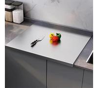 Planche à découper en acier inoxydable 304, robuste avec bord, facile nettoyer, adaptée au pétrissage de la pâte, viande, fromage, légumes, fruits, 40 cm x 30