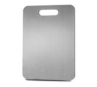 Planche à découper en acier inoxydable 316, planche à découper en silicone de qualité supérieure avec surface en nid d'abeille antidérapante, utilisable des deux côtés, inoxydable et durable, adaptée